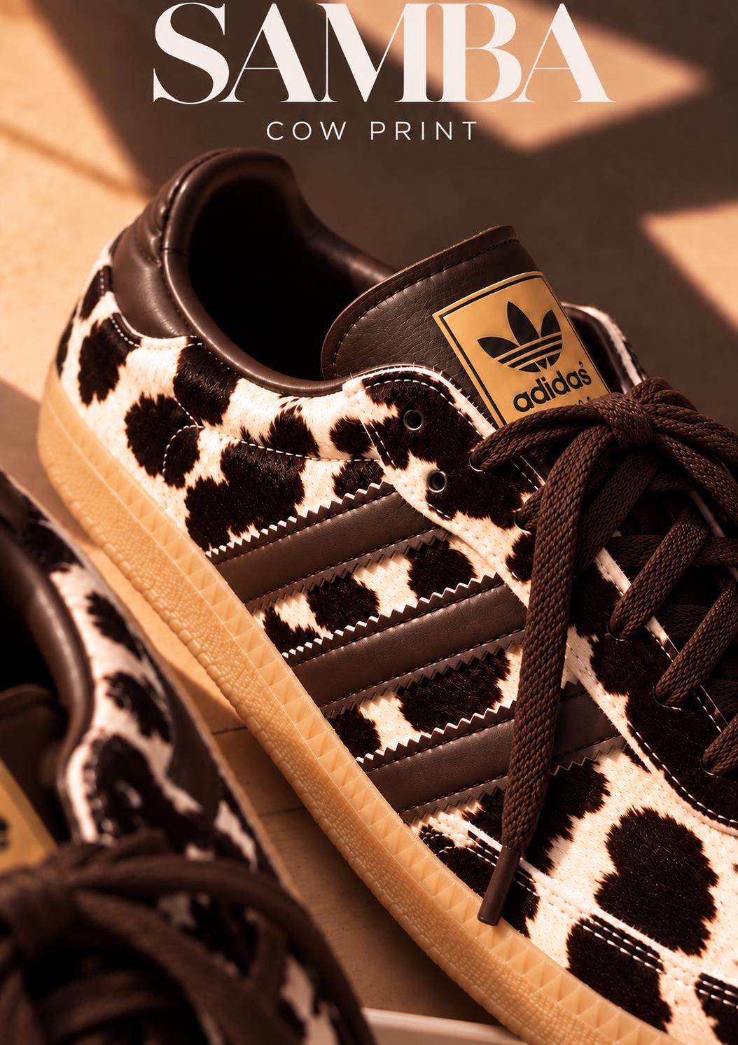 SAMBA OG COW PRINT CHOCOLATE BROWN