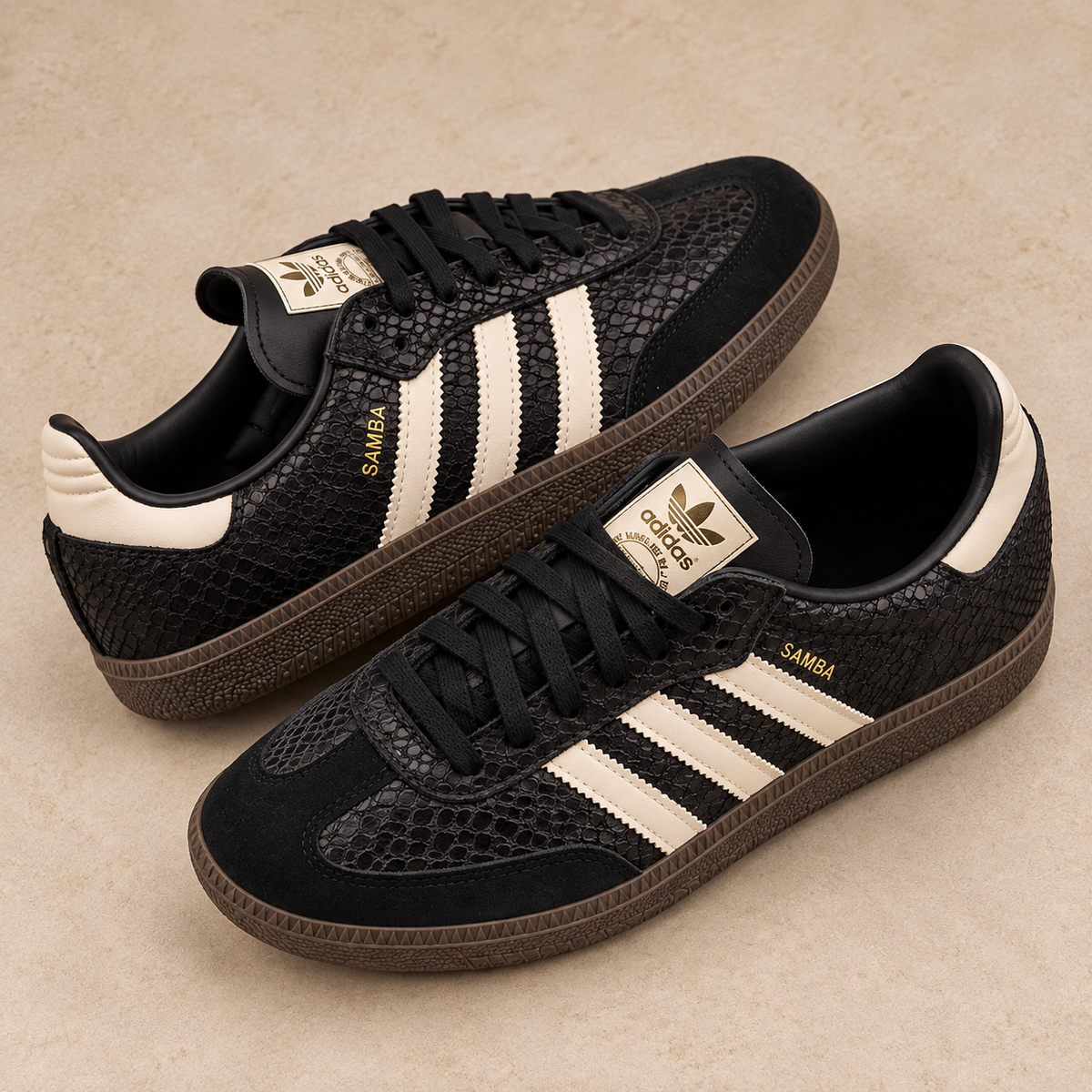SAMBA SNAKESKIN BLACK