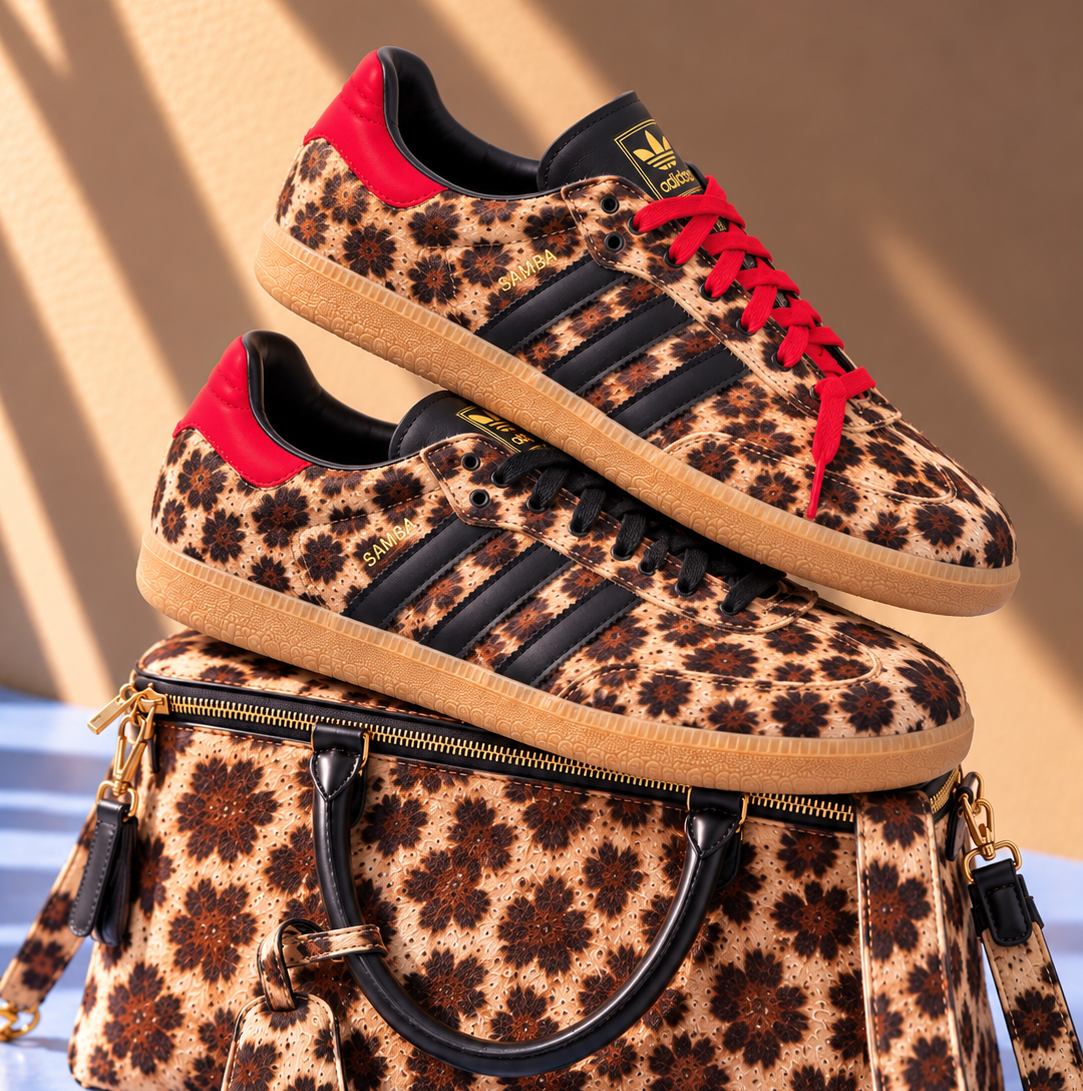 SAMBA LEOPARD RED BLACK