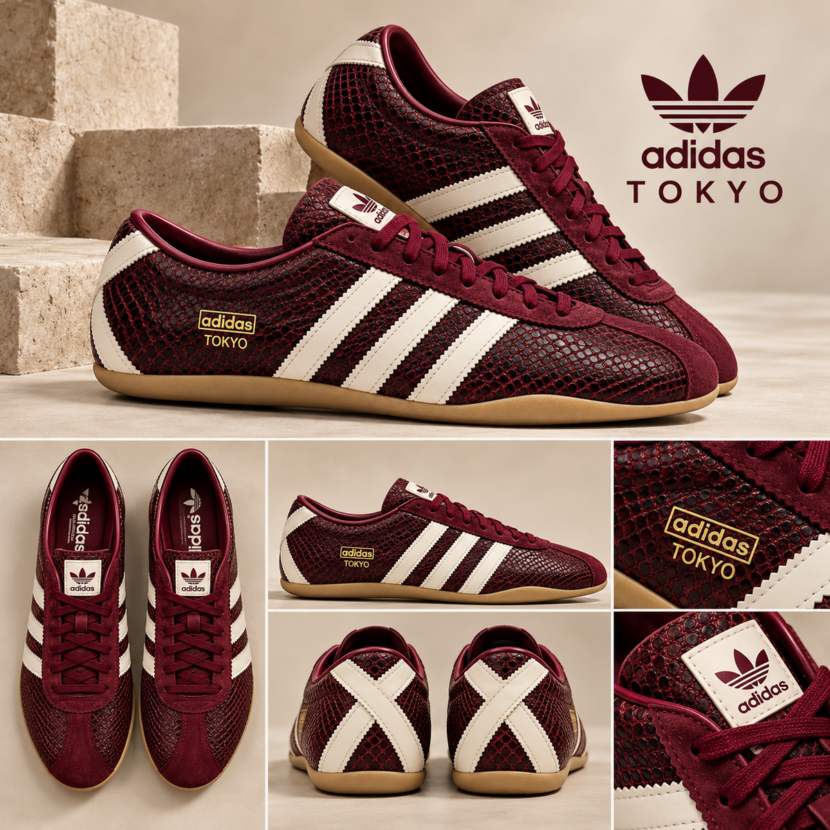 ADIDAS TOKYO SNAKESKIN WINE