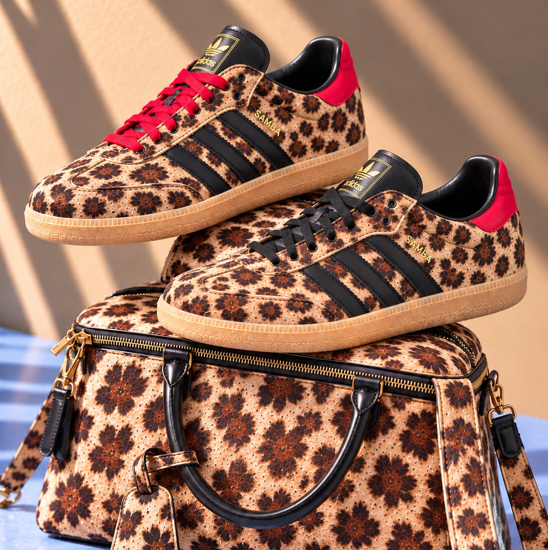 SAMBA LEOPARD RED BLACK