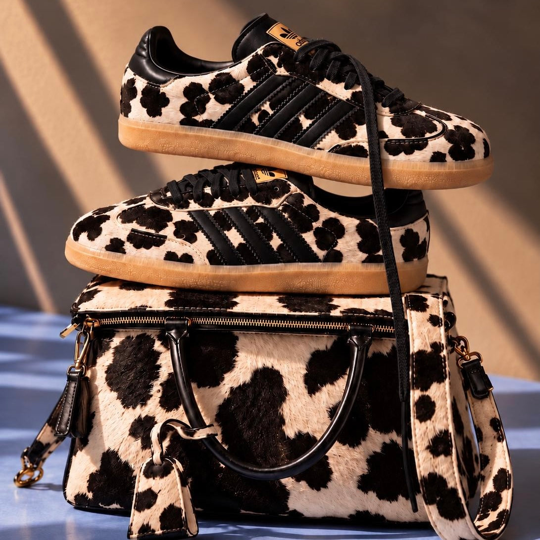 SAMBA COW PRINT BLACK