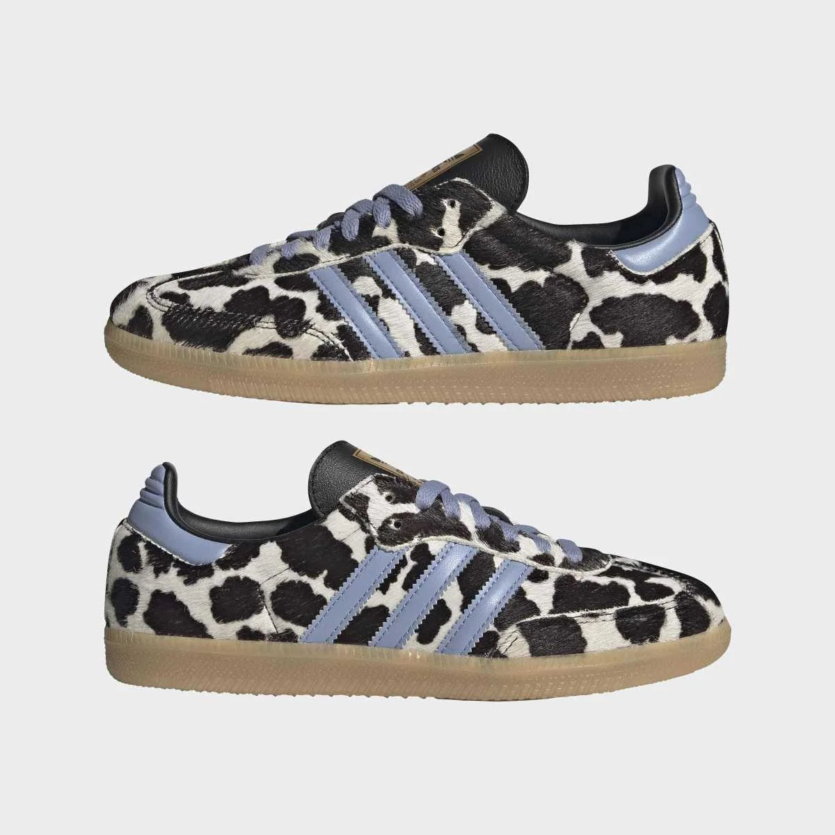 SAMBA OG COW PRINT WHITE/BLACK